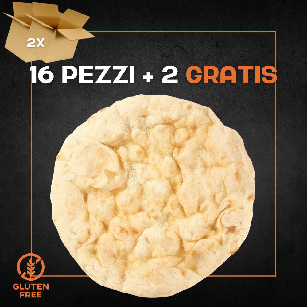 2x Cartoni - Basi Pizza Senza Glutine by Robbbertone : 16 pezzi + 2 gratis